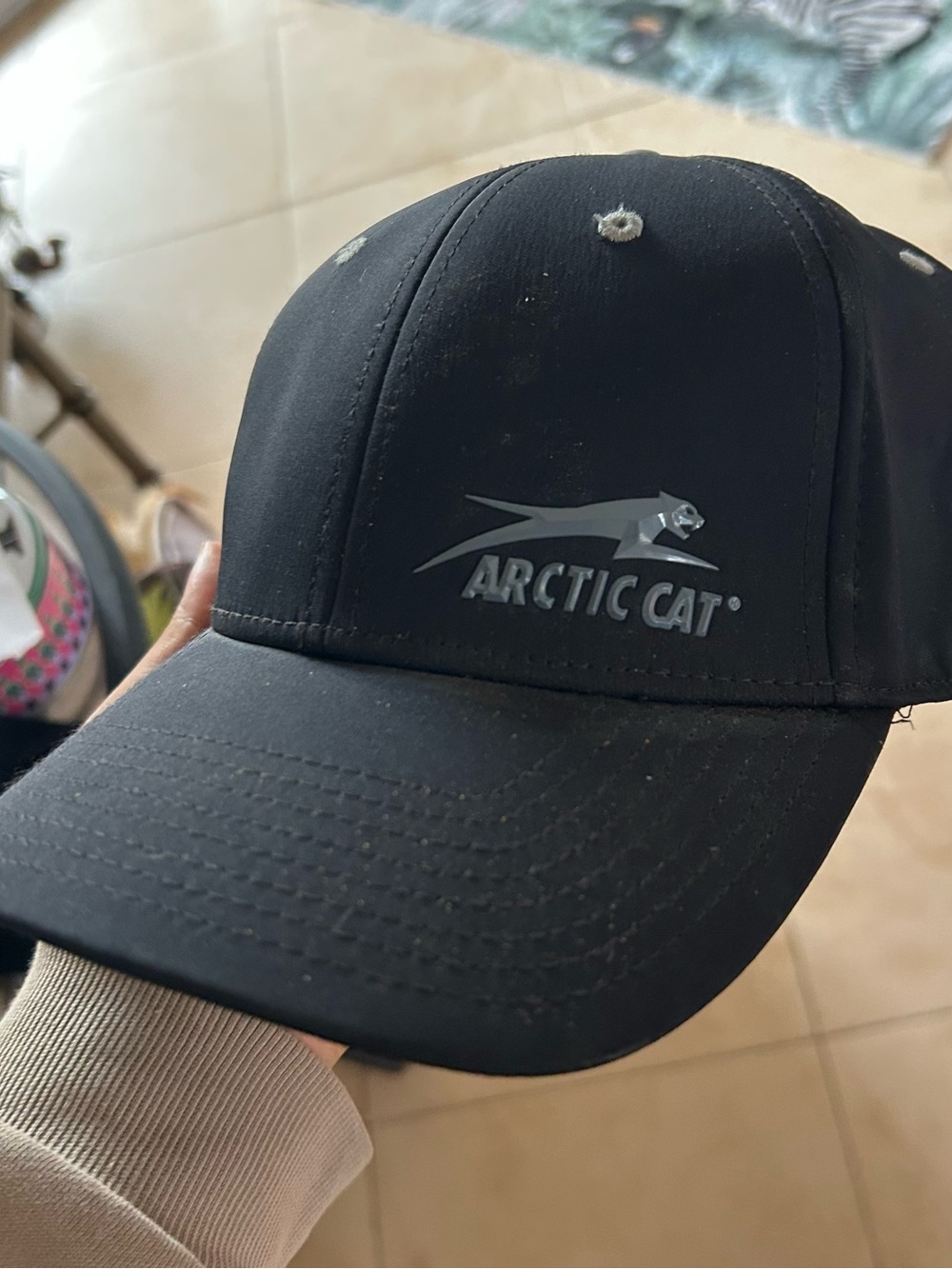 Arctic cat Black Logo Baseball Cap Osfm #96